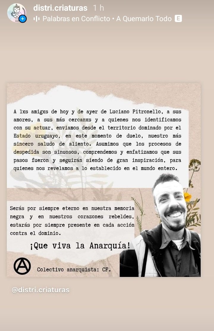 Solo el olvido mata y nosotrxs somos memoria viva, semillas que brotan, amores que no claudican.

¡Tortuga presente ahora y siempre!