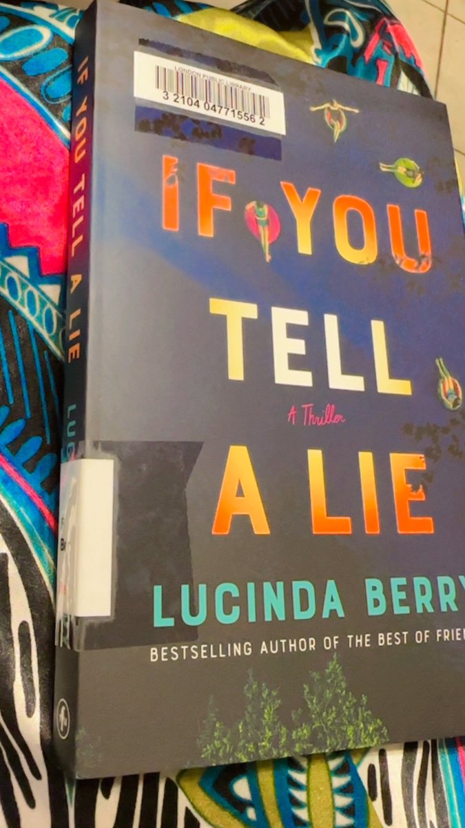nremixxx's tweet photo. That sweet feeling when you’re the first one to read a library book 🥹 I don’t even want to open it all the way! 🥹 
If You Tell a Lie by Lucinda Berry 
(Excited for this one although Off The Deep End had a disappointing ending) https://t.co/A21R2lwj93