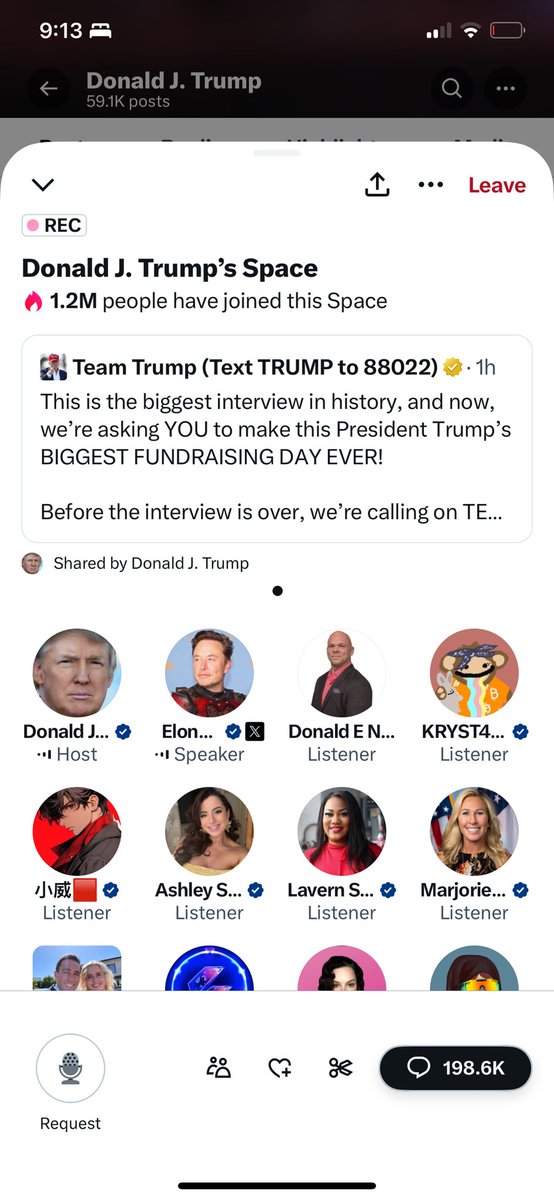 Listening to my president! #DonaldJTrump