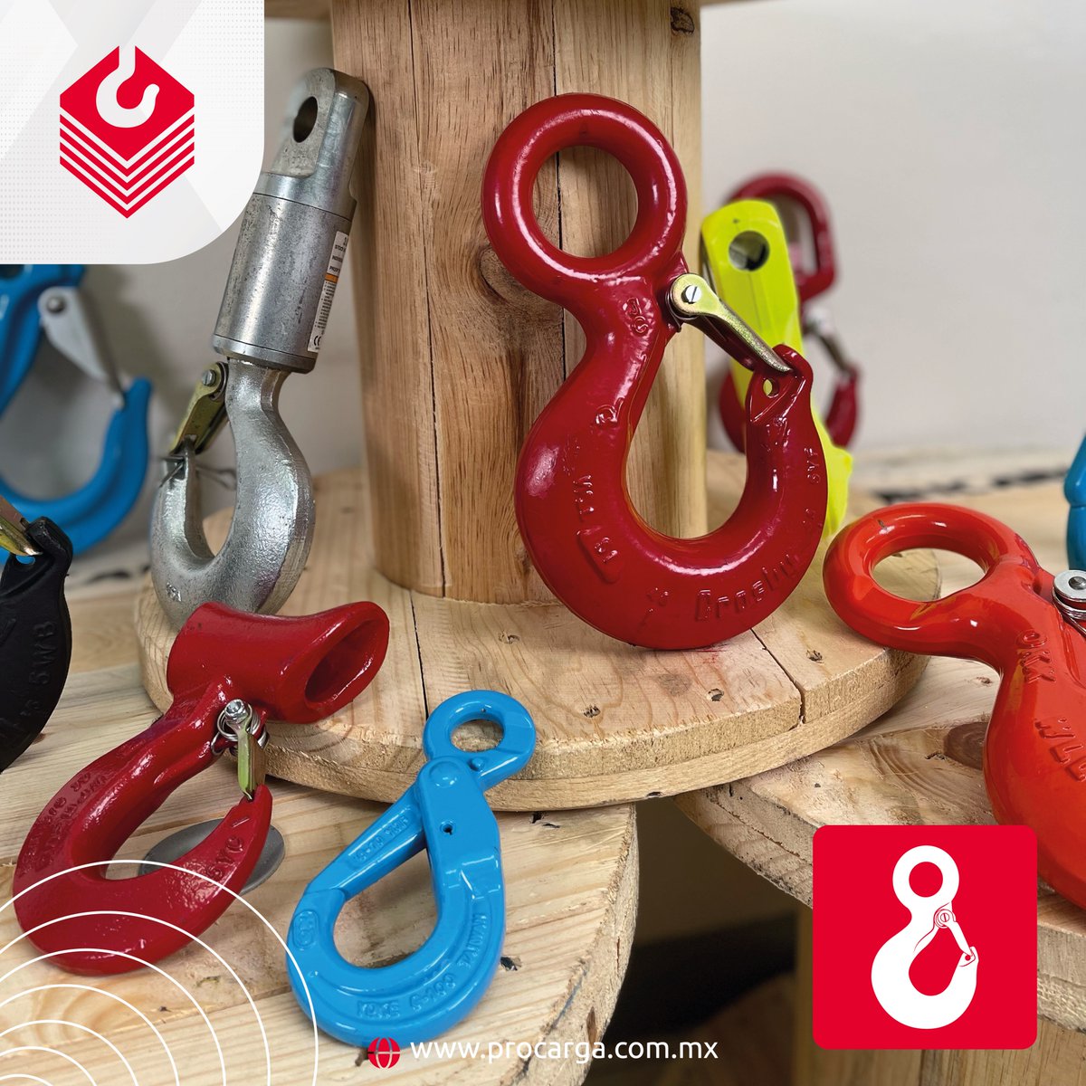 PROCARGA_MX's tweet image. El gancho de izaje es uno de los elementos más importantes para el izaje de cargas, elaborado de acero forjado, sirve de unión para conectar el equipo de izaje con la carga, utilizando eslingas, estrobos o cáncamos.
🪝🎛⛓👷🏻 🪝🏗⛓🚡🚧
#liftingequipment #productosdecarga #ganchos