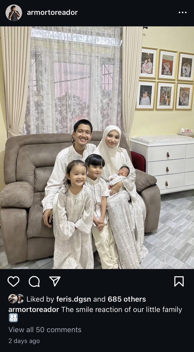 Ini temen gue dan temen istri gue. 
Walaupun temen, tapi kalo udah sampe KDRT ke istri lu, gaada toleransi ya mor. Apalagi caption lu gini 2 hari yang lalu, shame on you🫵🏻 dan Intan, semoga selalu dapet perlindungan