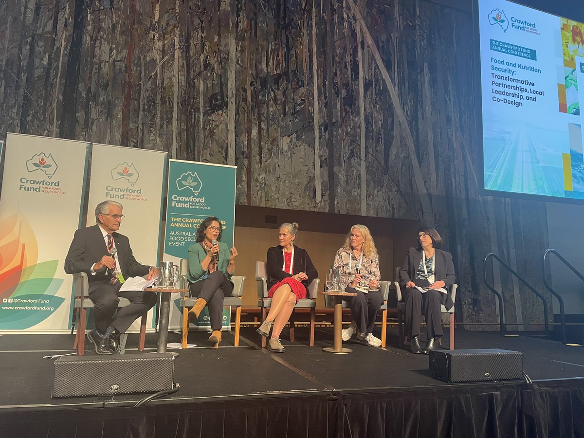The Crawford Fund (@crawfordfund) on Twitter photo Climate change adaptation and mitigation strongly encouraged by our closing panel #24CF2024 <a href="/JohnAndersonAC/">John Anderson AC</a> <a href="/LineGordon/">Line Gordon</a> <a href="/Karen_lee_m/">Karen Mapusua</a> <a href="/WendyUmberger/">Wendy Umberger</a> <a href="/CGIAR_EMD/">Ismahane Elouafi</a> Climate change adaptation and mitigation strongly encouraged by our closing panel #24CF2024 <a href="/JohnAndersonAC/">John Anderson AC</a> <a href="/LineGordon/">Line Gordon</a> <a href="/Karen_lee_m/">Karen Mapusua</a> <a href="/WendyUmberger/">Wendy Umberger</a> <a href="/CGIAR_EMD/">Ismahane Elouafi</a>