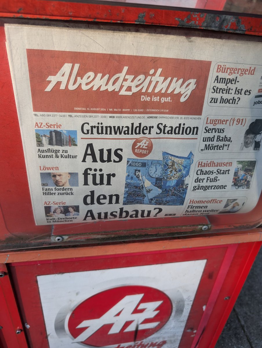 Wie sehr kann eine Stadt seinen erfolgreichsten &amp; traditionsreichsten Sportverein hassen? #tsv1860 #münchen