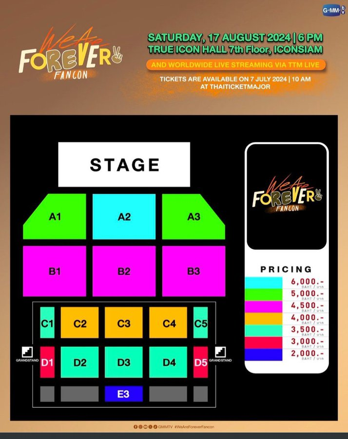 ปล่อยบัตร รอบวันที่ 17/08  บัตรราคา 2,000 บาท มีค่ากดใบละ 500 นะคะ (ลดได้นิดหน่อย)

โซน E3 แถว RR (แถวแรก) มี 2 ที่ติดกัน 

ใครสนใจทัก dm มาสอบถามก่อนได้นะคะ สามารถนัดรับได้นะคะ
#WeAreForeverFancon