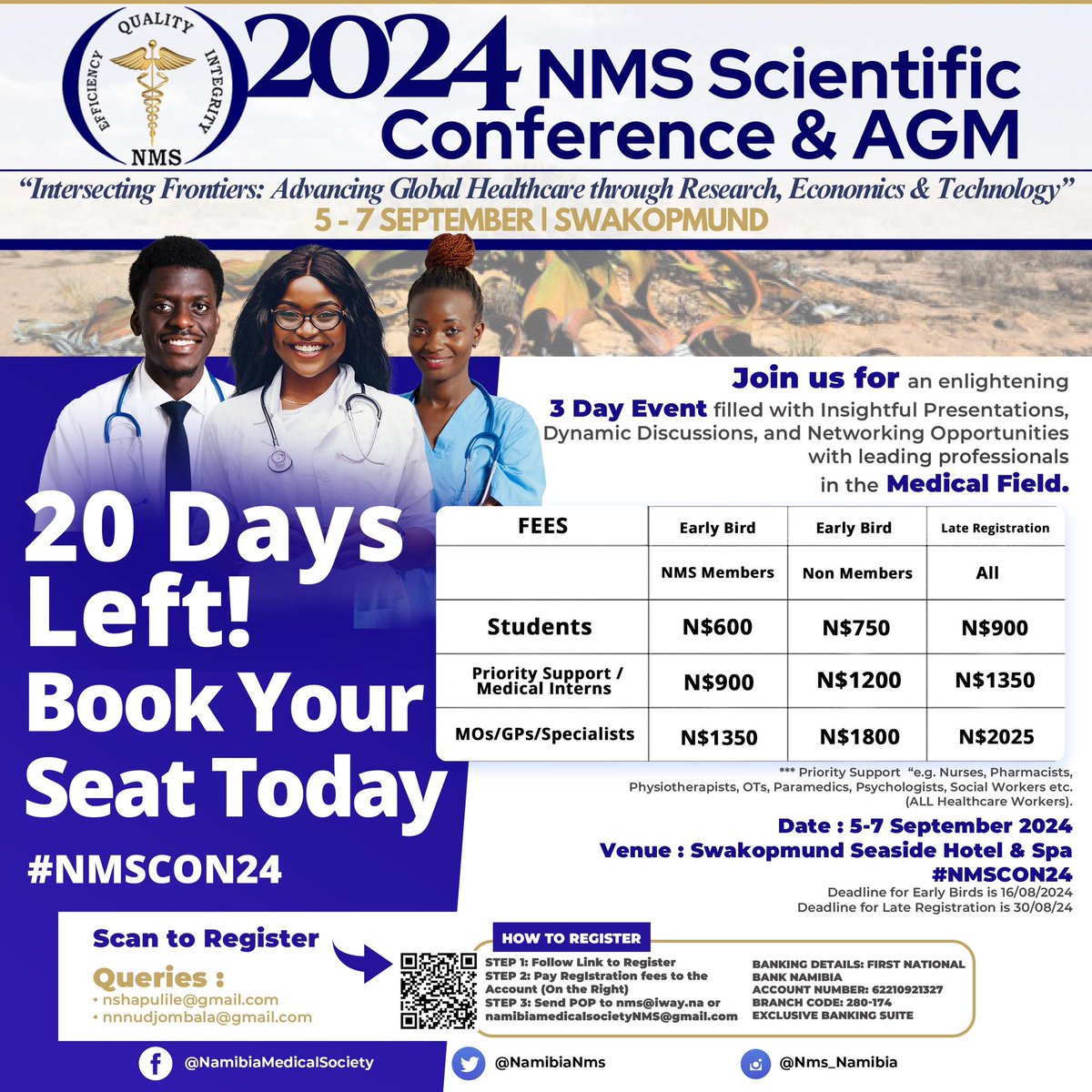 NamibiaNms's tweet photo. The excitement continues to bubble in anticipation of the #nmscon2024 🥳 https://t.co/fYpnRHxMgJ