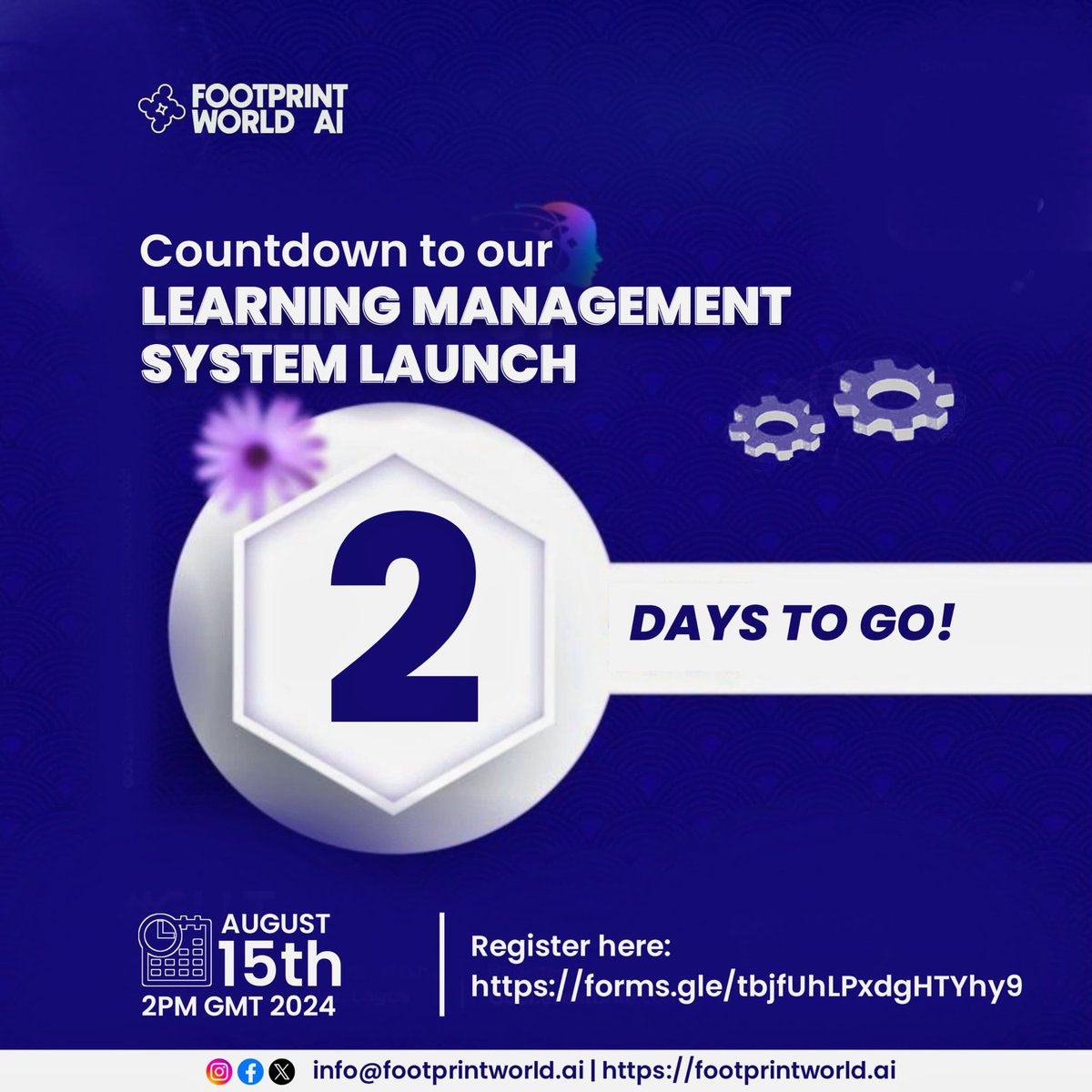 FOOTPRINTW0RLD's tweet photo. SHAPING AFRICA'S EDUCATIONAL FUTURE: JOIN THE LAUNCH OF OUR NEW LEARNING MANAGEMENT SYSTEM!

Date: August 15th, 2024
Time: 2:00 PM GMT
Venue: Virtual
Register Now: https://t.co/NiIDOIl8so…

Join the Launch &amp; Be Part of the Revolution https://t.co/uoHR6y7iiP