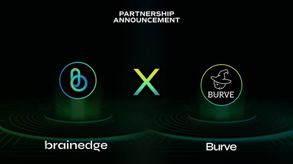 LEARN_Brainedge's tweet photo. Brainedge 🤝 Burve Labs

 We're thrilled to announce our partnership with @BurveProtocol! 🎉

Burve Labs pioneers next-gen DeFi solutions through its innovative Burve Protocol and SRT Standard token, leveraging unique bonding curve theory to offer advanced liquidity, launch, and lending services for various crypto use cases.  

Together, we're creating new possibilities at the intersection of Web3 and AI.

#AI #brainedge #Burvelabs #learntoearn