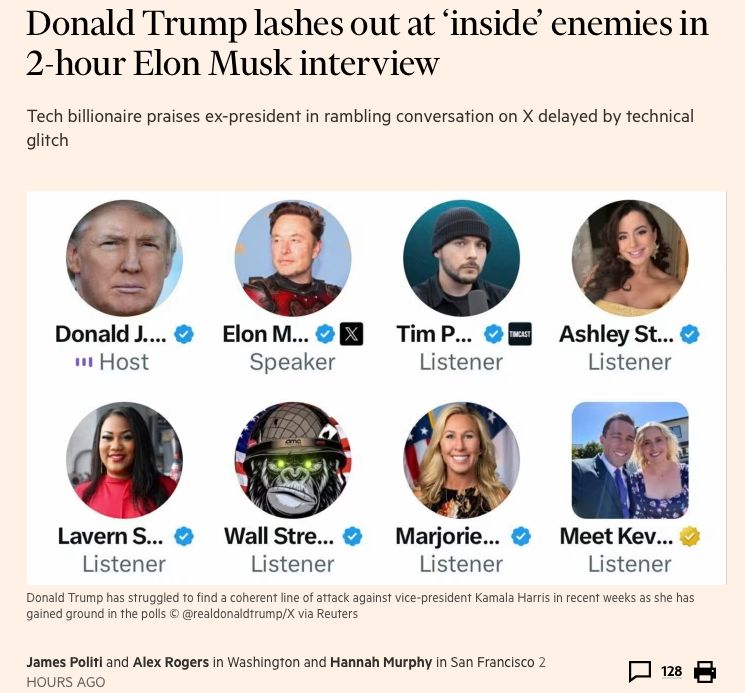 Sözün Özü (59)

Tanıdık ve çürümüş popülist söylem "İç ve Dış Düşmanlar" politik malzeme yokluğunda işe yarar mı?

Elon Musk ile röportajda, Trump 2 saat 'içerideki' düşmanlarına saldırdı. Musk, teknik aksaklık nedeniyle ertelenen X'teki abuk sabuk konuşmasında eski başkanı övdü.