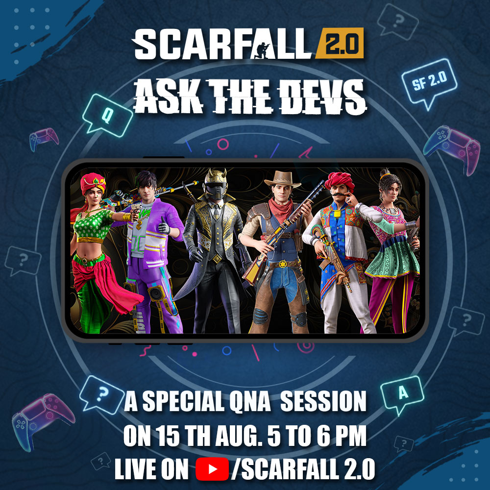 scarfall_2's tweet photo. 🚨 Attention ScarFall 2.0 Fans! 🚨  
Get ready for a special Q&amp;A session with our developers! 🕹️ Dive into the world of ScarFall 2.0 and get your burning questions answered LIVE! 🔥
#scarfall2 #battleroyale #GamingNews #GameOn #IndependenceDay2024 https://t.co/m1YbFCHbPl