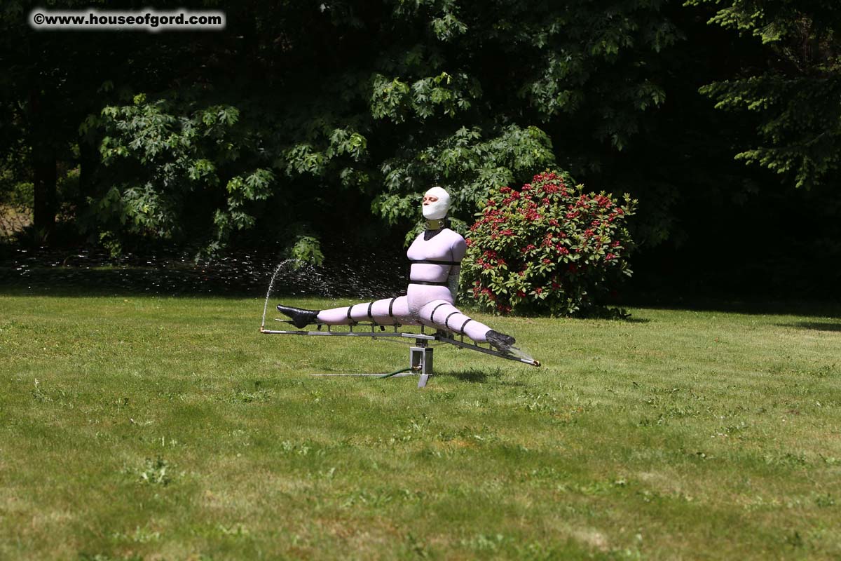 HouseofGord's tweet photo. It is a great feeling of power to look at a woman rigged like that and have all her power in your fingertips.  
All I have to do is turn a tap and she will get spin-fucked.
 -Gord   https://t.co/aZ9ng7dUCU

#summerjobs #houseofgord #sprinkler #bondage #adultfun #lawncare https://t.co/DlJxhOmVfr