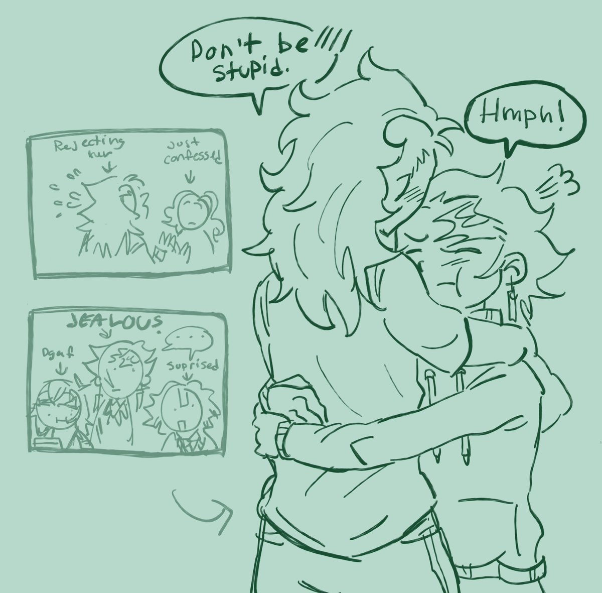 husbandoazul's tweet photo. #gentanweek2024 day uhm 6 I think !!! Can’t let go/Anxious but it isn’t angst bc I refuse to draw angst https://t.co/D1u4zgdYnZ