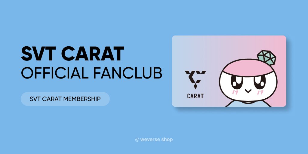 weverseshop's tweet photo. 🔊#SEVENTEEN (@pledis_17)
CARAT MEMBERSHIP V5 &amp; KIT 판매 안내💎

#세븐틴 의 다섯 번째 멤버십에 가입하고
#CARAT 만을 위한 MEMBERSHIP KIT도 만나보세요 🙌

🗓️ 가입 기간 : 24년 8월 13일(화) 2 PM ~ 25년 8월 12일(수) 11:59 PM (KST)
🛒 #weverseshop : https://t.co/PryFCVFKFQ https://t.co/ex88XEi02M