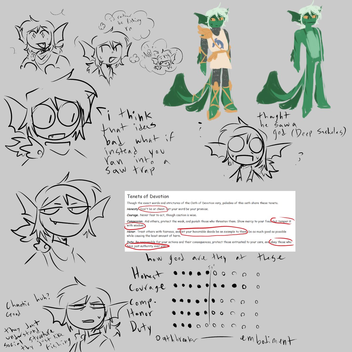 goofymoonboy's tweet photo. my very first triton with a fisher background (i think its a fun dynamic between race/background tbh) 

i dont make'em enough i think the only other examples i have are these two guys (character i used almost just. pure dice rolls for. and minnow) https://t.co/Yzb0w02a0Z