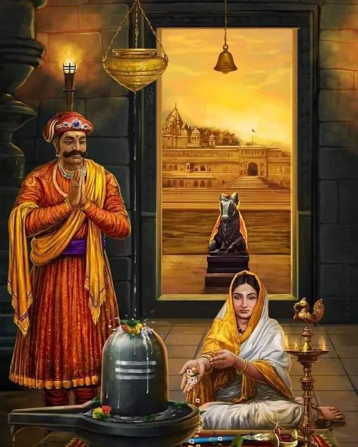 PratibhaBhapkar's tweet photo. विधर्मी द्वारा तोड़े गए हिंदूओ के प्रसिद्ध तैतीस हजार मंदिरों को पुनर्निर्माण कर हमें याददिलाया कि जब हमारी पीड़ियों में सक्षमता होगी इन मंदिरों को पुन: अपने मूल स्थान में स्थापित कर लेगी देवी अहिल्याबाई होलकर जी की पुण्यतिथि पर चरणों में  नमन  प्रतिभा भापकर  #ahilyabaiholkar https://t.co/eNCHIFyfV6