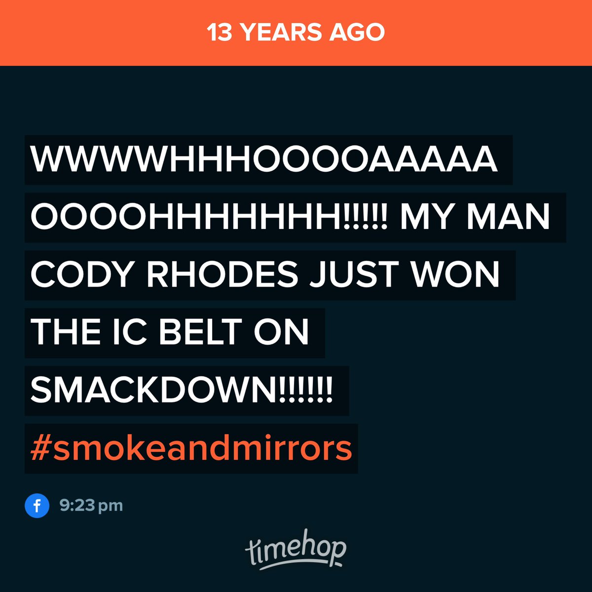 TrayRellz's tweet photo. Lemme tell y’all how happy I was back when my fav won the IC belt! Then he brought the white strap back! I was tryna tell y’all back then!! What Mike Jones say? Back then y’all didn’t want him, now he hot y’all all on him!! 😎😎 @CodyRhodes #TheAmericanNightmare https://t.co/oBLvaxco0s