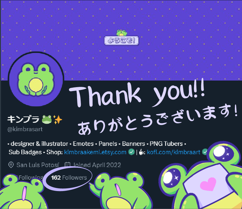 kimbrasart's tweet photo. I'm so hyped right now!!! (∩˃o˂∩)♡
Thank you for 162 followers!! AHHHH!! (੭ ˊ^ˋ)੭ ♡
I'll keep doing my best!! (づ>/////<)づ♡
#artmoots #artshare #smallartist https://t.co/D9hqc1vCmX
