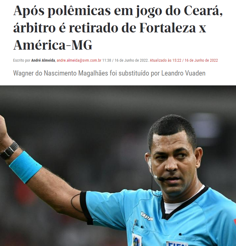 henderson_levy's tweet photo. Como que um árbitro tão contestado pode receber tanta oportunidade para apitar os jogos do Brasileirão?

É recorrente. Não é incomum as polêmicas envolvendo este cidadão incompente.

É criticado por vários clubes do Brasil, mas os erros contra o Ceará são vergonhosos. https://t.co/pPIWn5JnZA