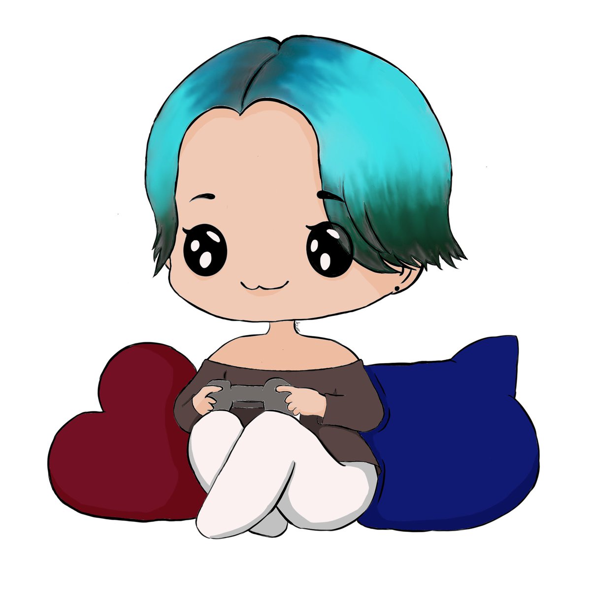 My first post, aaaaaaand it’s ME! My new Fugi React avatar—I’m so in love with it! Though I’m still getting used to drawing on a tablet, I’m proud of myself. 

#Vtuber #twitch