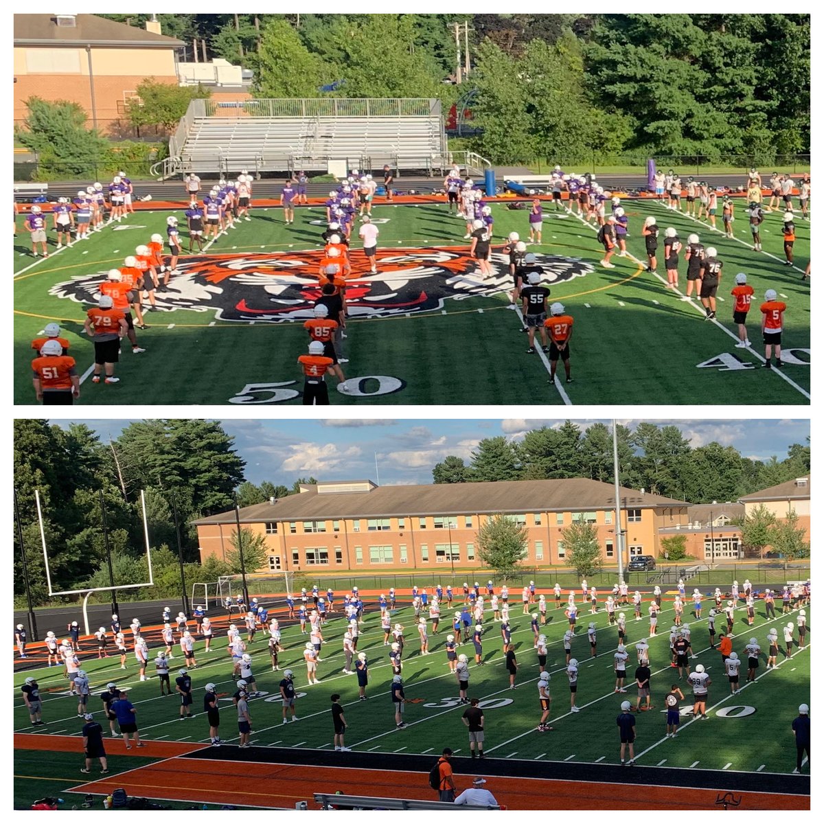 Great start to the Silver City Football Academy.  275 + local high school players and coaches.   #gotigers