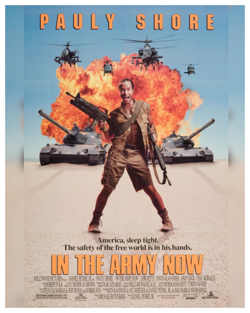 WreckLeaguePod's tweet photo. 30 Years #InTheArmyNow Starring: #PaulyShore #LoriPetty #DavidAlanGrier #AndyDick #EsaiMorales #LynnWhitfield #FabianaUdenio #ArtLaFleur #GlennMorshower Directed By: #DanielPetrieJr. 🪖
#WreckLeaguePodcast https://t.co/ijcDHrBYgl