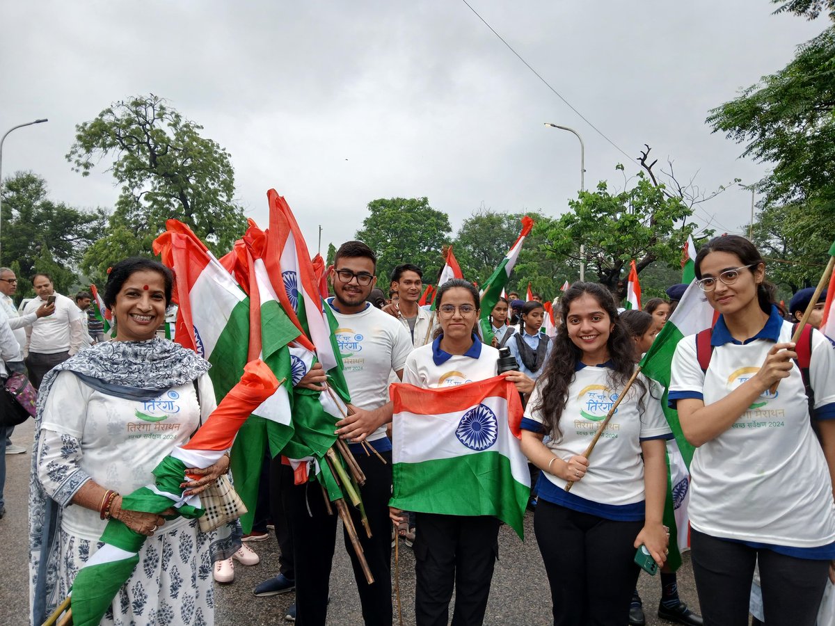 NssRajasthan's tweet photo. #HarGharTiranga2024 #tirangamarathon #jaipurnagarnigamgreater @PMOIndia @RajCMO @DrPremBairwa  @RajBhavanJaipur  @_NSSIndia @DMJaipur @KumariDiya @Ra_THORe https://t.co/cBKrCWC9pO