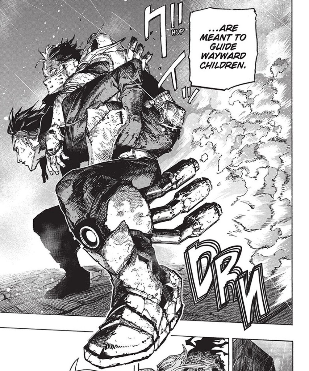 dynamighdelight's tweet photo. This panel is sooooomsncbdnsnnd the way Shoto is soo tiny, the way he’s holdiNG HIM?! THE WAY IIDA LOOKS DEVASTATINGLY FINE AS FUCK?? SHOTO WEARING HIS MASK?? ITS SOOOOO?!!?!!:!!;&amp;/&amp;/&amp;:@:!!!!? https://t.co/vV5Lc2OwST