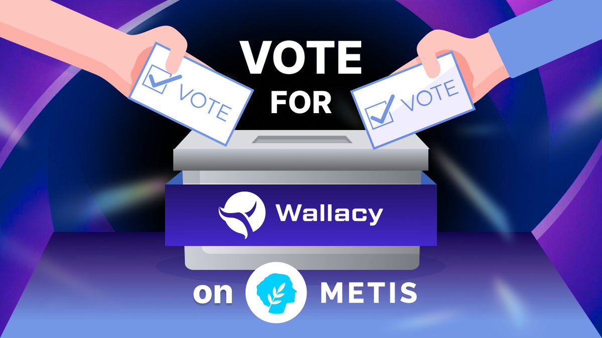 WallacyWallet's tweet image. 🚨 Let's Vote for #Wallacy on Metis!

We have an incredible opportunity to collaborate with @MetisL2 for exciting future campaigns—and we need your help to make it happen! 

🗳️ Cast your vote now to ensure this proposal goes through: snapshot.org/#/metislayer2.…