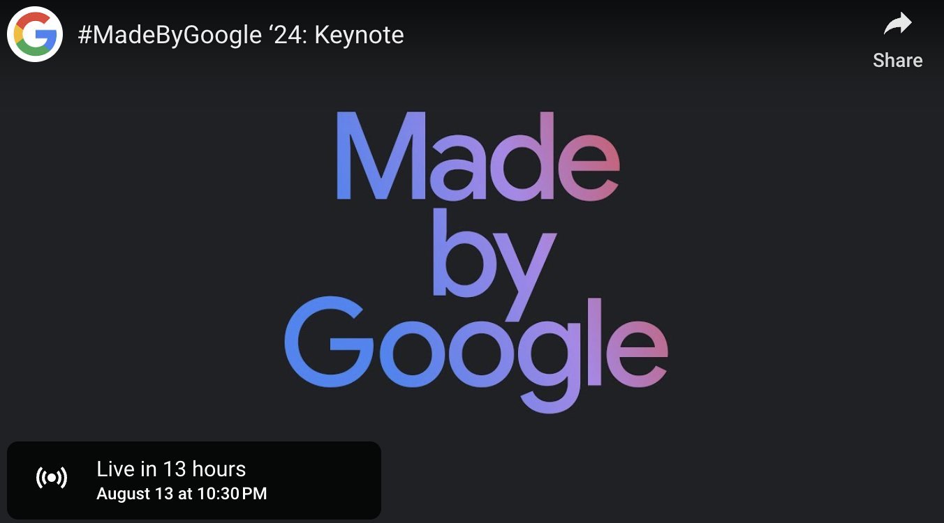 The Google Pixel 9 series is launching today, August 13, 2024, at 10:30 PM IST 