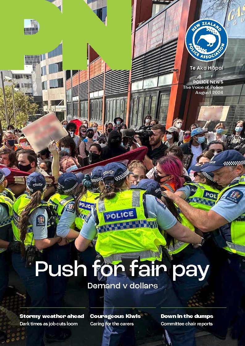 Inside the August issue of Police News we look at the outcome of the 2023 constabulary pay round, find out how the looming 175 job cuts are affecting members &amp; meet a Kawerau constable making a splash internationally in rafting.

Read the full issue: bit.ly/46LYQ1X