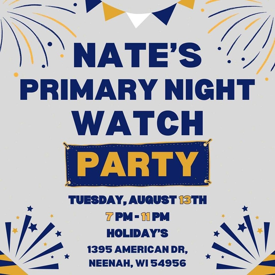 Nate ‘Gus’ Gustafson (@gus_4_us) on Twitter photo Come join me tomorrow night after you vote. Thank you for all the support during this campaign. I'd be honored to represent the 55th District for a second term. #Gus4Us Come join me tomorrow night after you vote. Thank you for all the support during this campaign. I'd be honored to represent the 55th District for a second term. #Gus4Us