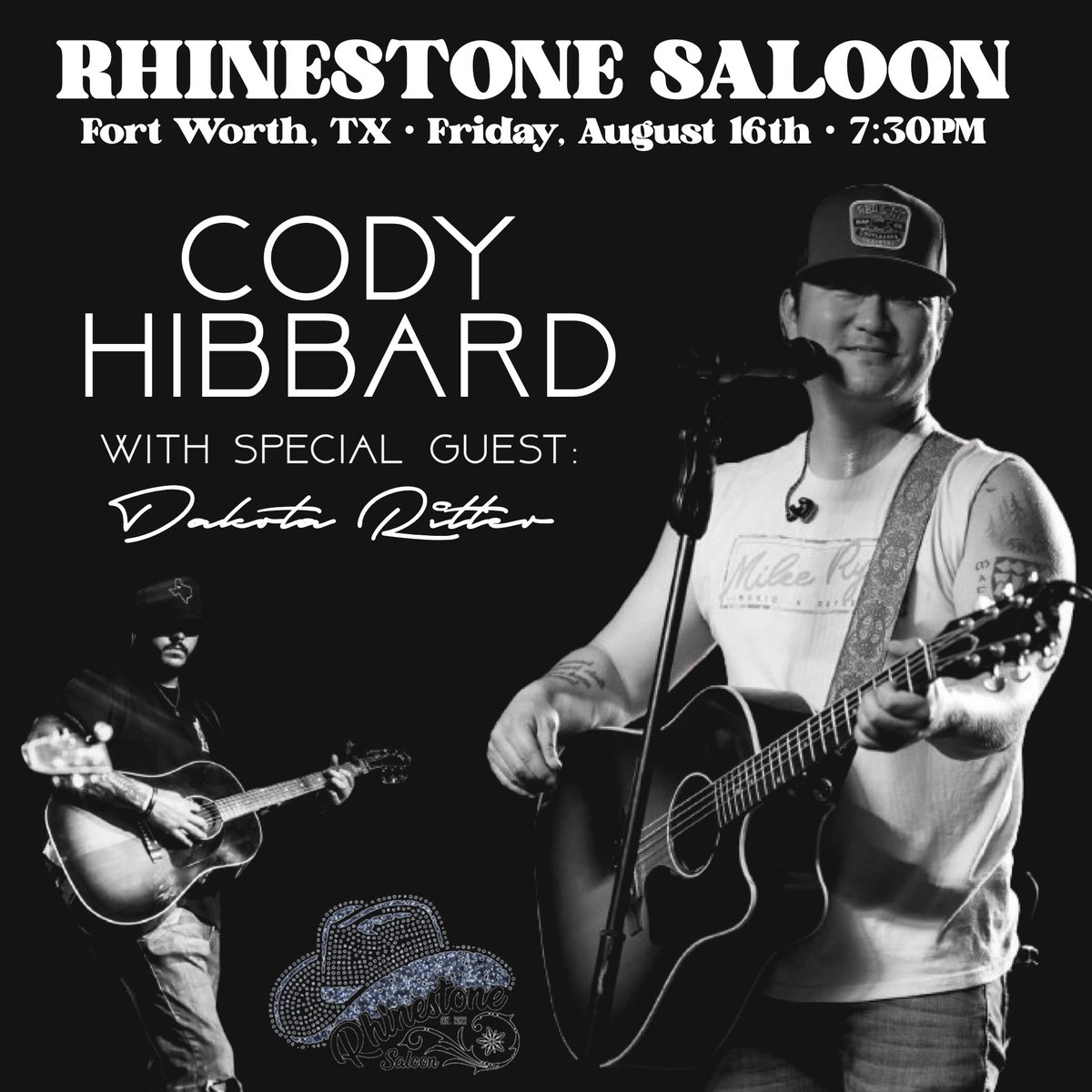 Friday night about to be a MF heater. The boys &amp; I are kicking the show off for the homie <a href="/codyhibbard_/">Cody Hibbard</a> in Fort Worth, TX at Rhinestone Saloon. Bring ya badselves! 8:45PM downbeat. LFG 👊🏼🤘🏼
