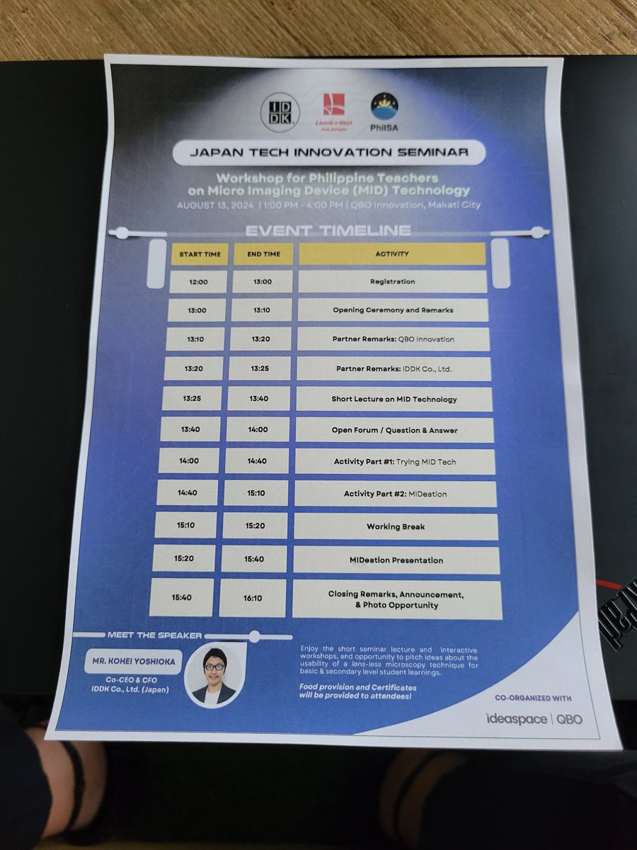 Wataru Ikeda | IDDK CSO (@wataruikeda1108) on Twitter photo 今日はこれ♪
<a href="/koheiyoshioka0/">Kohei Yoshioka | IDDK CFO 🚀</a> のサポートで一緒にフィリピン来てます〜
<a href="/IDDK_PR/">株式会社IDDK |顕微鏡を使わない顕微観察</a>
<a href="/LeaveaNest/">知識製造業のリバネス</a>
#MID 今日はこれ♪
<a href="/koheiyoshioka0/">Kohei Yoshioka | IDDK CFO 🚀</a> のサポートで一緒にフィリピン来てます〜
<a href="/IDDK_PR/">株式会社IDDK |顕微鏡を使わない顕微観察</a>
<a href="/LeaveaNest/">知識製造業のリバネス</a>
#MID