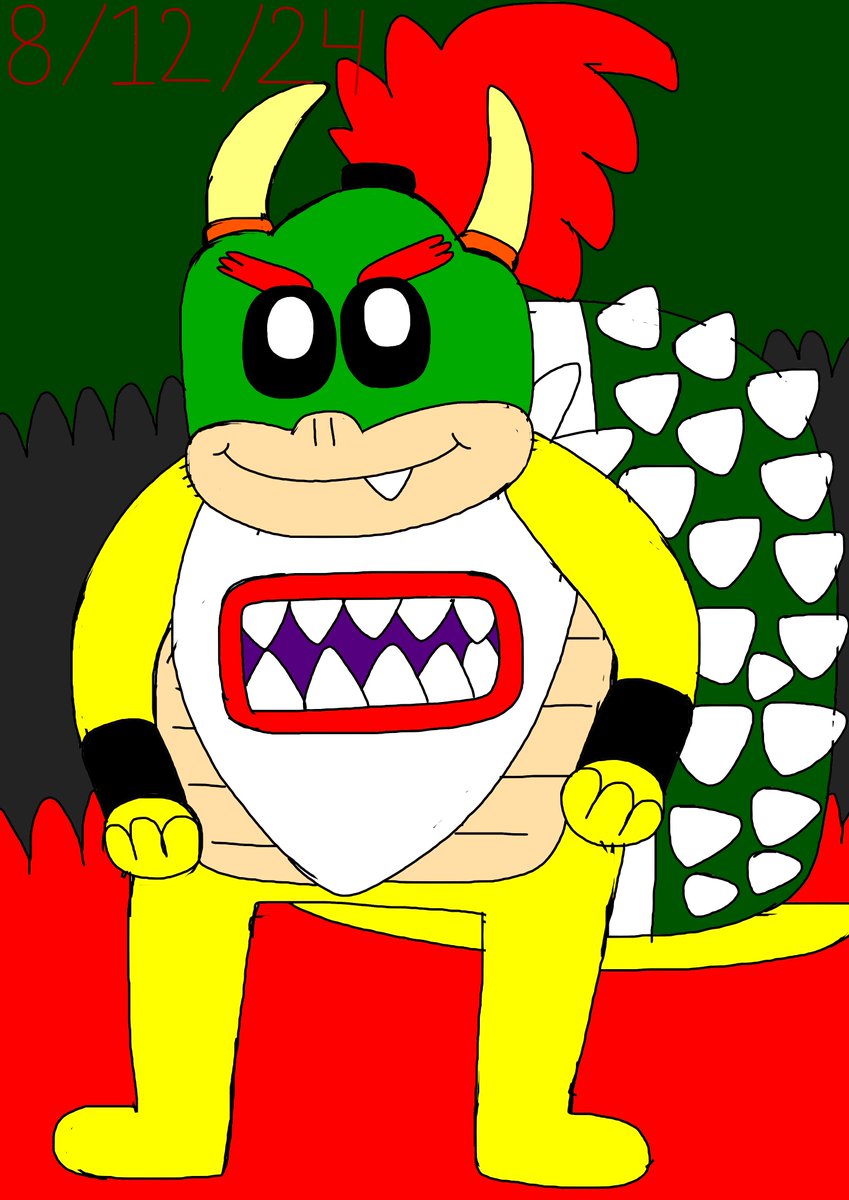 Brittan93006455's tweet photo. #BowserJr #BowserJrDay #HappyBowserJrDay #SuperMarioBros #Mario #MarioFanart #Nintendo #NintendoFanart #Brittany8895 #August #Summer #Koopas #KoopaWeek #KoopaWeek2024 #Medibang #MedibangPaint #MedibangPaintPro #MedibangPro #MedibangArt https://t.co/Xv2UepDHnt