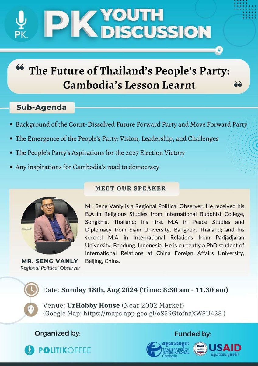 Politikoffee's tweet photo. #Cambodia #Thailand: A Tale of Two Kingdoms’ Opposition Parties! Who learns from whom? Let’s delve into Thai politics, from the dissolved Future Forward &amp; Move Forward Parties to the rise of the People’s Party. Any insights and inspirations for 🇰🇭democratic journey? #Politikoffee https://t.co/1KyGeYF72X