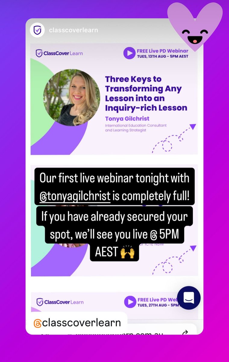 Mrs_Gilchrist's tweet image. I hope to see you there! 🎉🎉
#just4you #inquirybasedlearning #ibpyp #ibmyp #aussieED #PYPchat