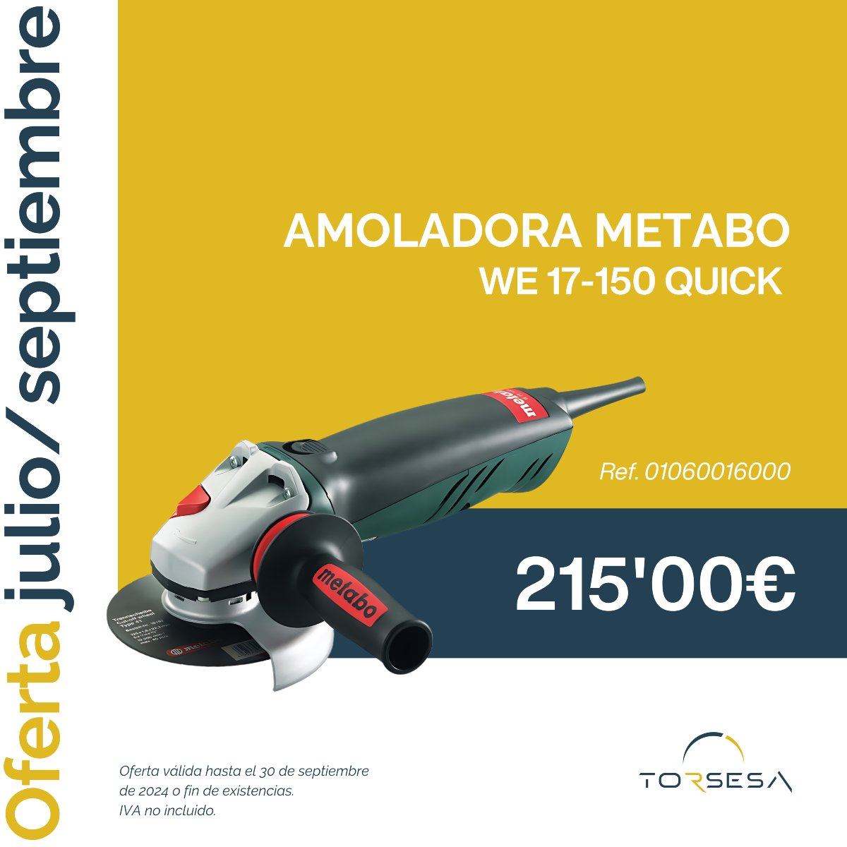 Torsesa's tweet photo. Aquí te dejamos algunas de las ofertas disponibles en nuestra tienda durante los meses de agosto y septiembre.

Para más promociones, consulta con nuestro Departamento de Ventas en ventas@torsesa.com

#Torsesa #Promociones #Productos #SuministrosIndustriales https://t.co/Iw9E36HbXe
