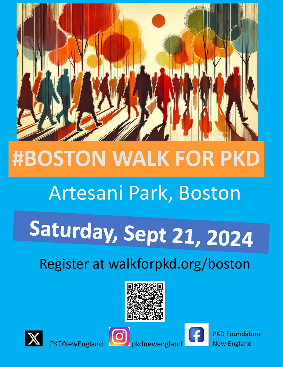 NewEnglandPkd's tweet photo. 40 days left on the clock. Mark your calendars, folks! #bostonwalkforpkd #endPKD #bostonfamily #bostonweekends #kidney #kidneydisease #PKDConnect #charity https://t.co/L5RClDdKDI