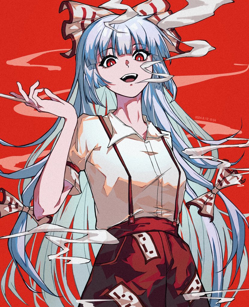 蓬莱の不滅の煙
#东方project #東方project #藤原妹紅 #mokou #toho