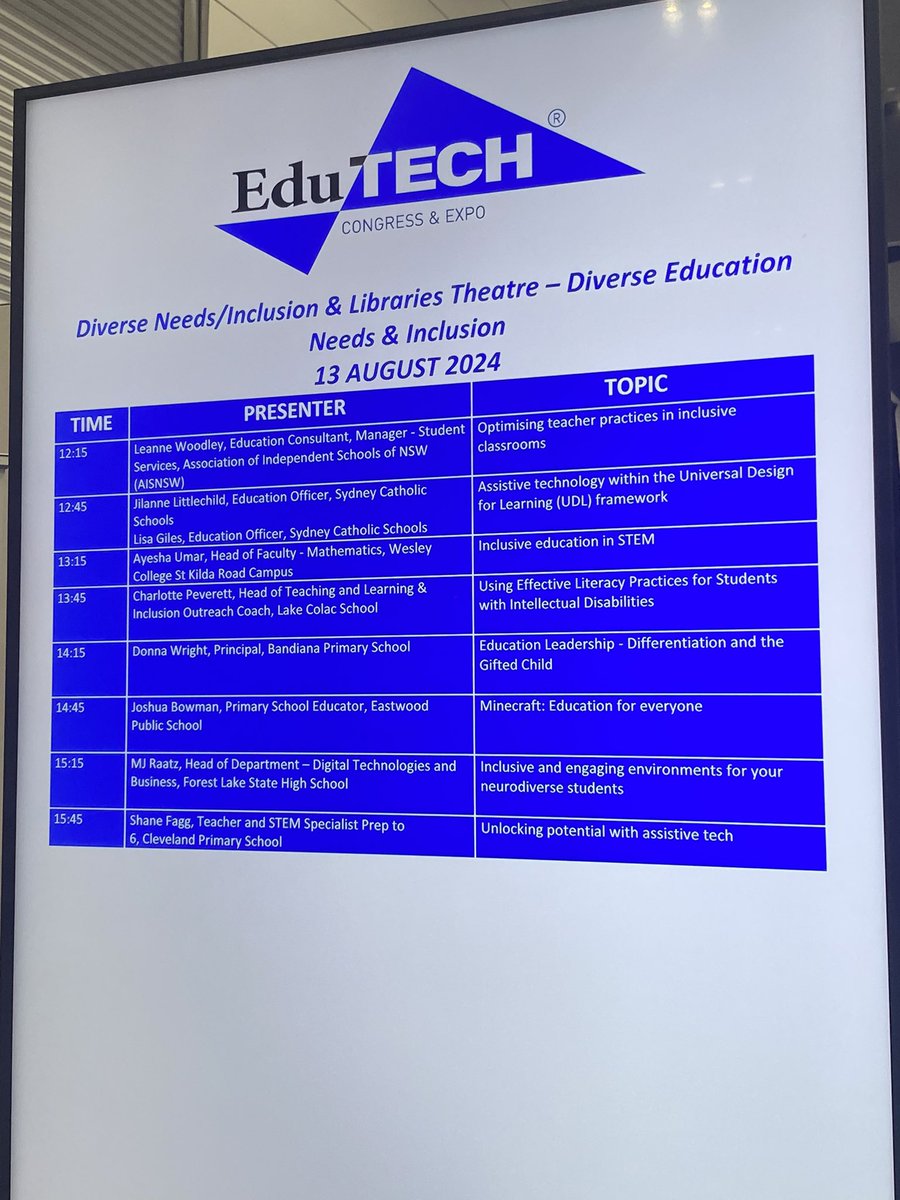 Come see my presentation at 2:45!
#edutech2024 #edutech
