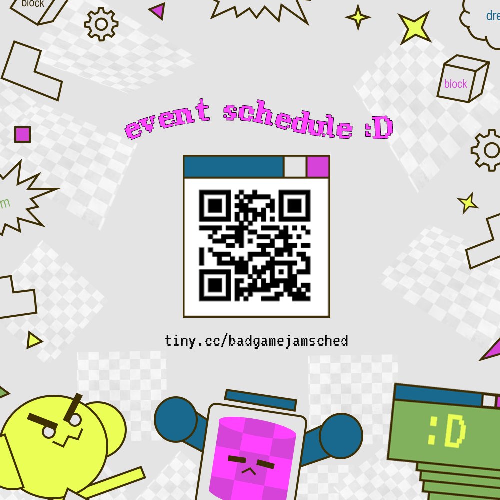 badgamejam's tweet photo. QR codes for the robots out there https://t.co/sIdFJ0xyEa