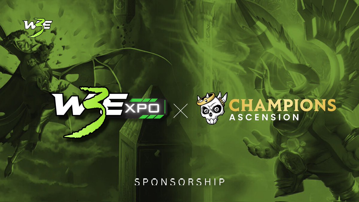 W3Egaming's tweet photo. Very excited to welcome @ChampionsIO to W3Expo today! If you're in Istanbul, be sure to come check out the game at our event inside @IstanbulBlockWk https://t.co/NnnvNaVqUT