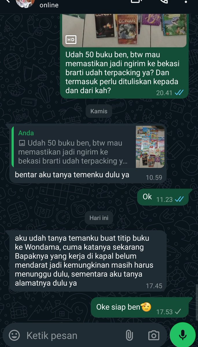 MraenMimpi's tweet photo. Alhamdulillah sudah 50 buku anak2 &amp; remaja layak baca ya teman2🙏

Saat ini buku di #BookhillResidence Bekasi sedang memastikan untuk pengirimannya ke Wasior gimana, semoga dipermudah aaamiiin😇

Dipersilahkan kalau ada yg mau nitip🥰

Rasanya gk sabar❤📚

#DariSampahJadiBerkah https://t.co/OzIGftPyeG