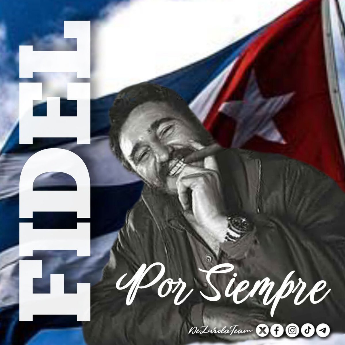 #FidelPorSiempre

Fidel, Fidel, qué tiene Fidel? que los americanos no pueden con él!!!!

#DeZurdaTeam