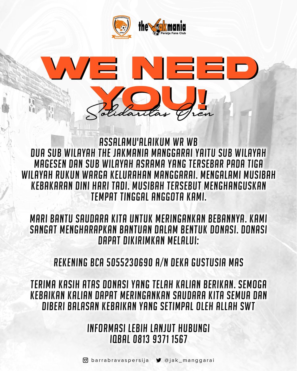 #solidaritasoren <a href="/Jak_Manggarai/">Barrabravas Manggarai</a> <a href="/DikySoemarno/">DikySoemarno</a>