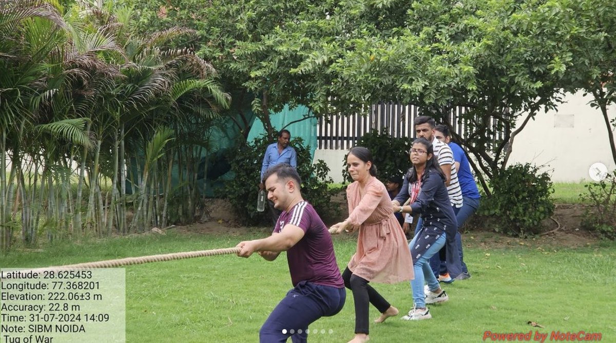 sibmnoida's tweet photo. Today’s tug-of-war event, organized by the Sports Club, was filled with enthusiasm and high spirits. A huge thanks to everyone for participating, especially the students of MBA 2024-26. Congratulations to the winning team! https://t.co/riYS0i82g0