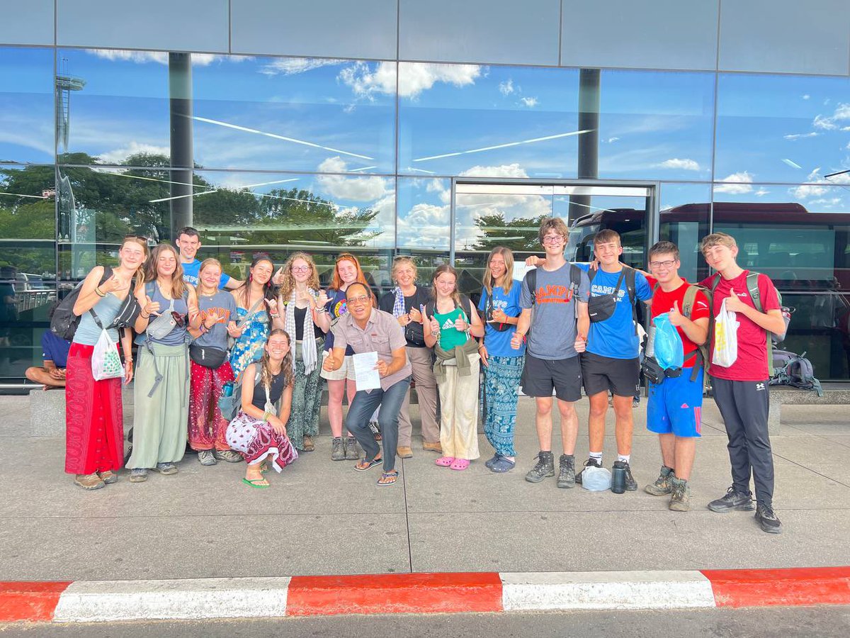 CampCambodia's tweet photo. Bye bye #TeamLea safe flight back UK 🇬🇧 Cambodia would like to say thank you to all of you 🙏🏻 you are brilliant 🤩🫶🏻
#Campseffect 
#Dosomethingamazing
@CampsInt https://t.co/kXvueK8fQa