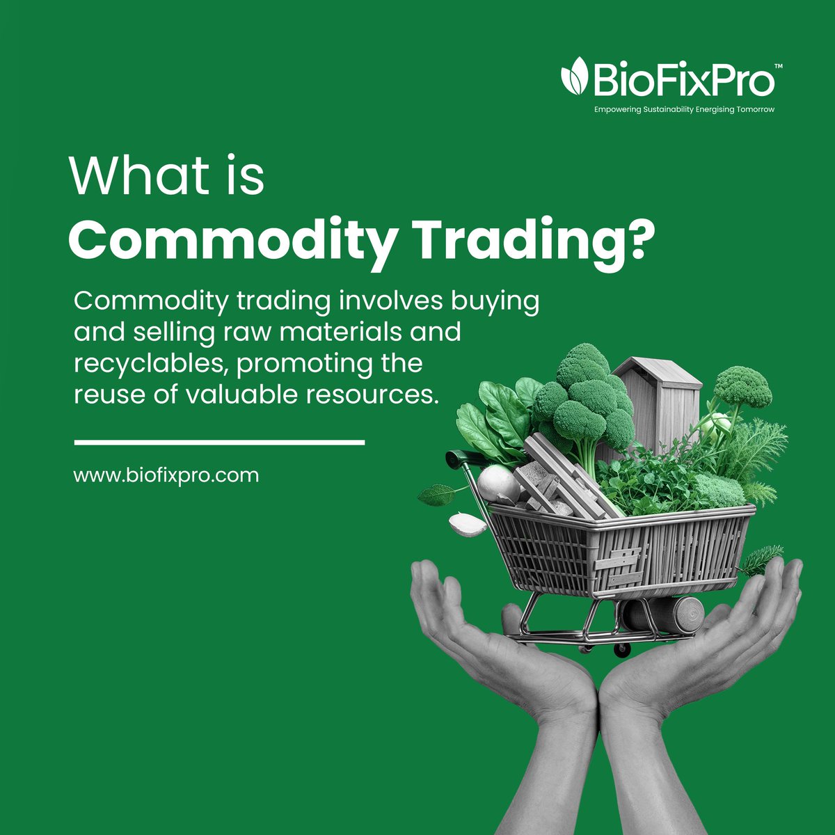 BioFixPro's tweet image. Trading waste into valuable resources. BioFixPro drives eco-friendly commodity trading. ♻️ 

#SustainableTrading #WasteManagement #EcoFriendly #Recycle #SustainableLiving #CleanEarth #EcoFriendlyServices #ZeroWaste #WasteReduction #biofixpro #bigreenbin #LikeBioFixPro