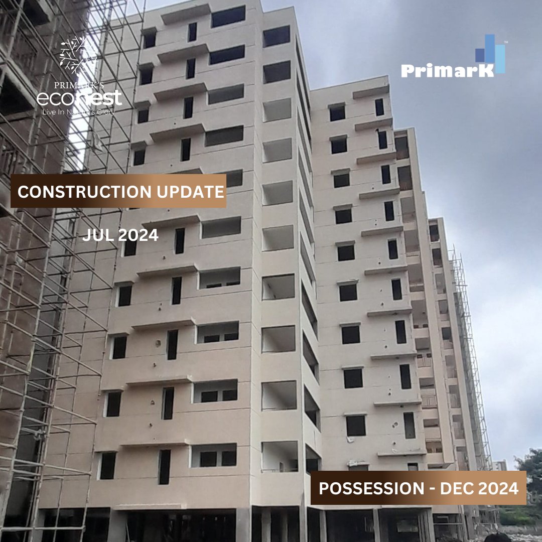 Look at our exciting ongoing project, Primark Econest, with 2 &amp; 3 BHK flats in the prime location of Gundlapochampally - Kompally.

For more details,
call: +91 90592 85286 | +91 90592 64265
Visit Our Website: primarkprojects.in/econest

#PrimarkProjects #ConstructionUpdate