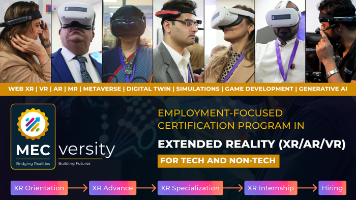 BWIndia's tweet image. Metaverse911 Launches Employment-Focused “Extended Reality Certification Course” for Global Learners

#MECversity #Metaverse911 #CertificationCourse #augmentedreality #virtualreality #onlineeducation #education

businesswireindia.com/metaverse911-l…