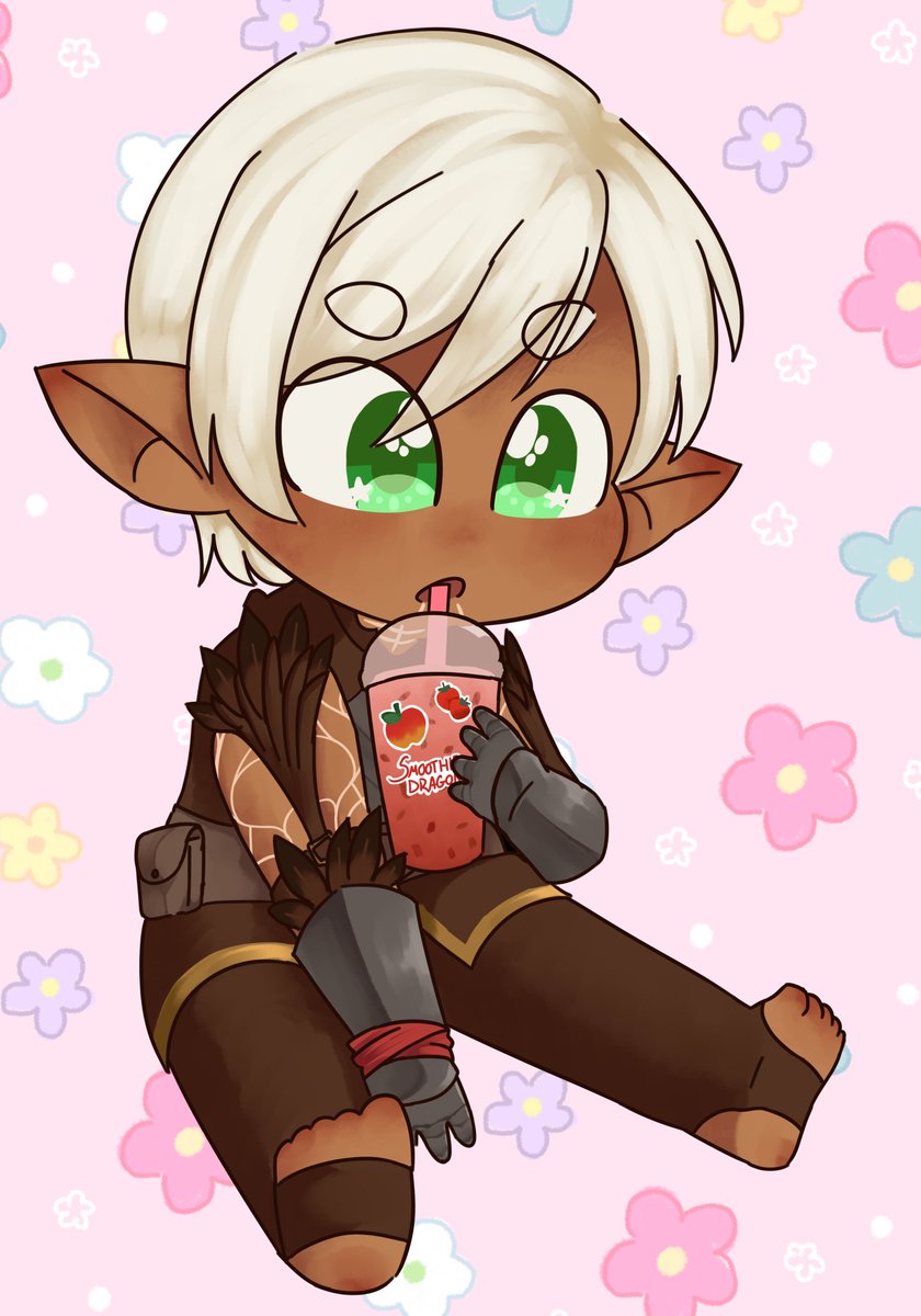 moonsbeamings's tweet photo. c0mmission for @fenribela !! what da smoothie https://t.co/IQIjpU71ba